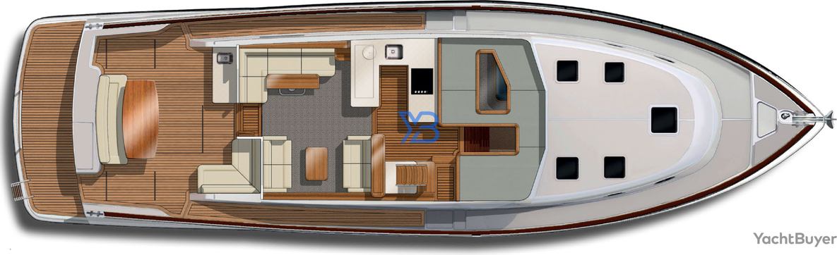 Main Deck Grand Banks GB60 Skylounge