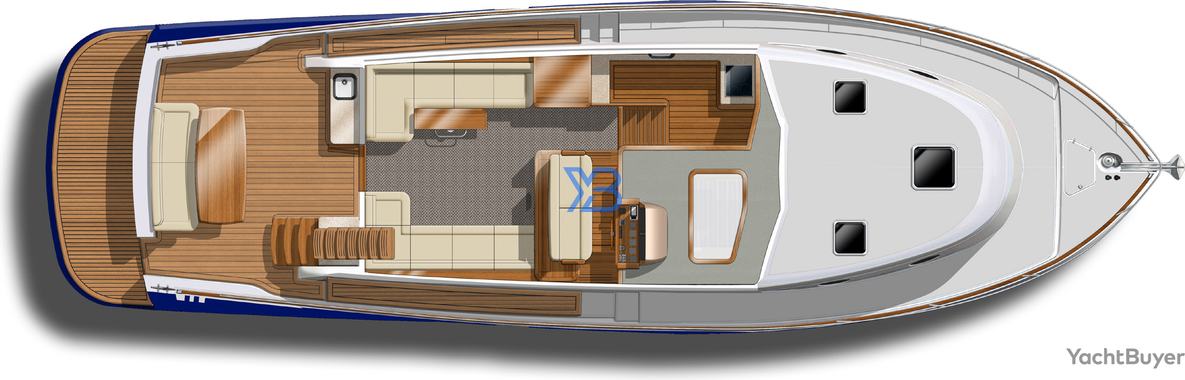 Main Deck Grand Banks GB54 Flybridge