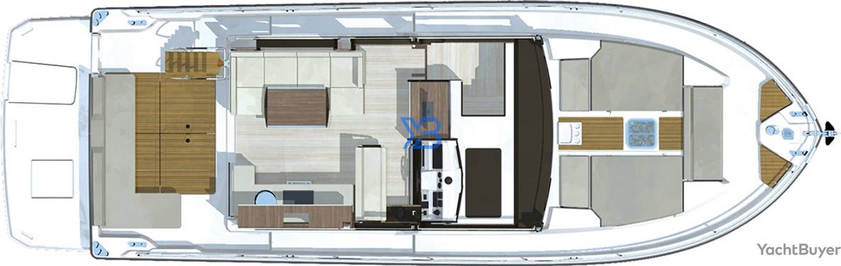 Main Deck Cranchi T43 Trawler