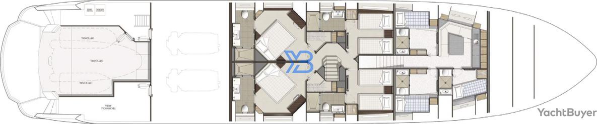 Lower Deck Sunseeker 116 Yacht