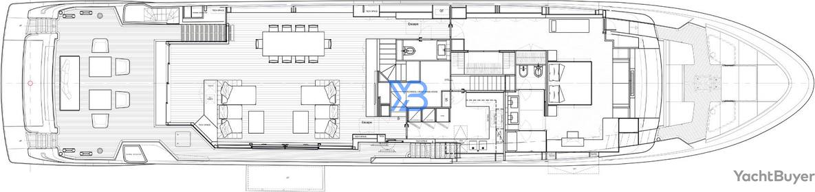 Main Deck Sanlorenzo SL120 Asymmetric