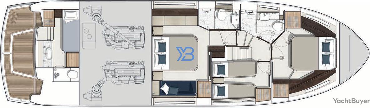 Lower Deck Sunseeker Manhattan 55