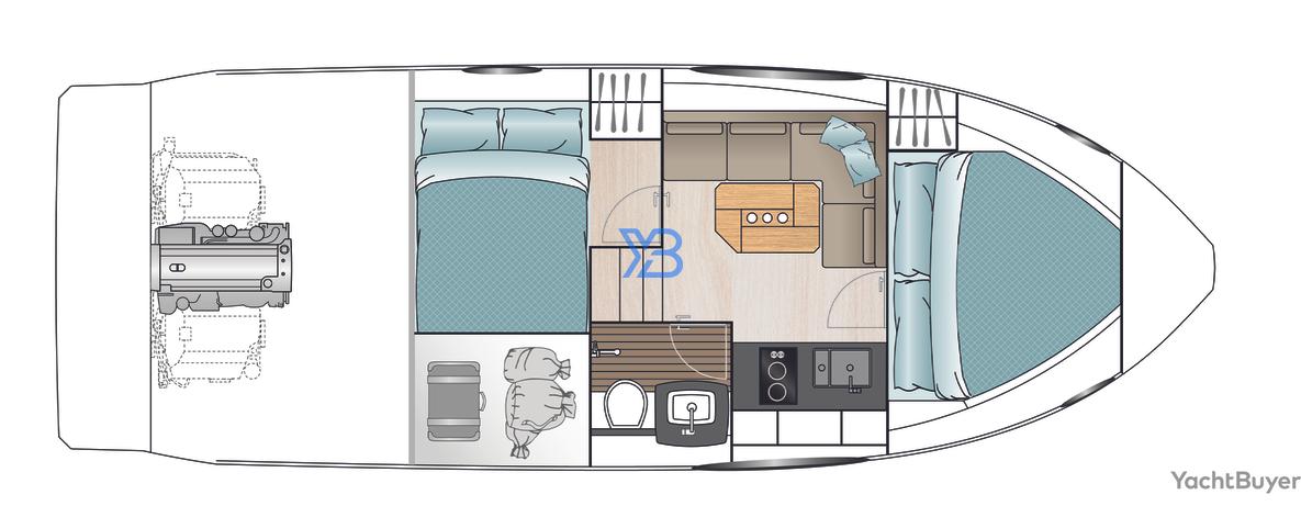 Lower Deck Sealine S330