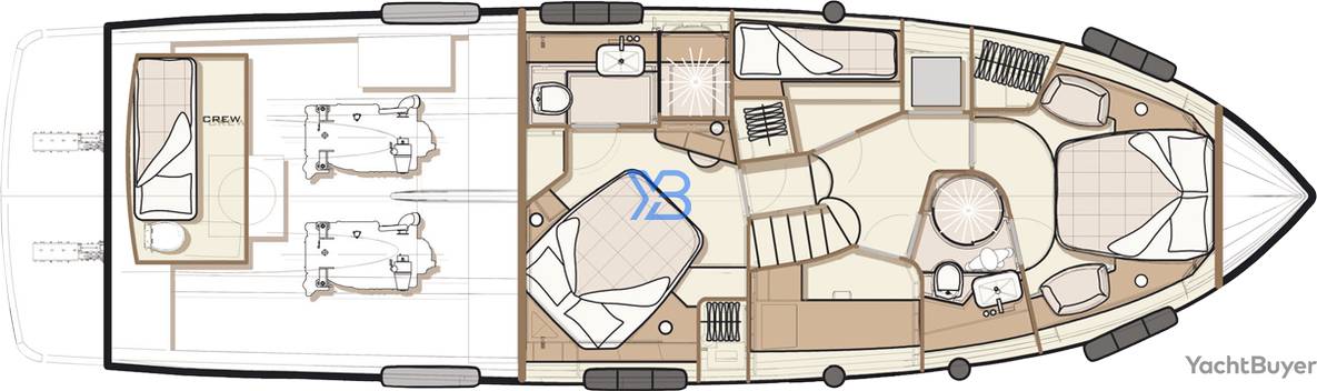 Lower Deck Azimut Magellano 53