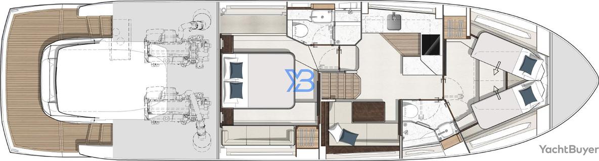 Lower Deck Sunseeker Predator 55 Evo