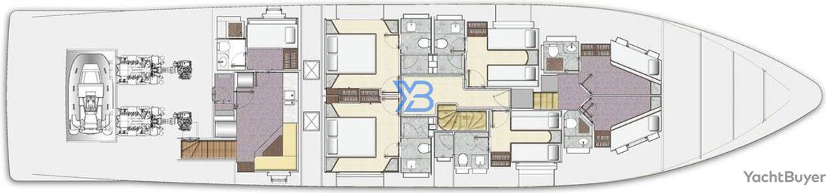 Lower Deck Gulf Craft Majesty 100