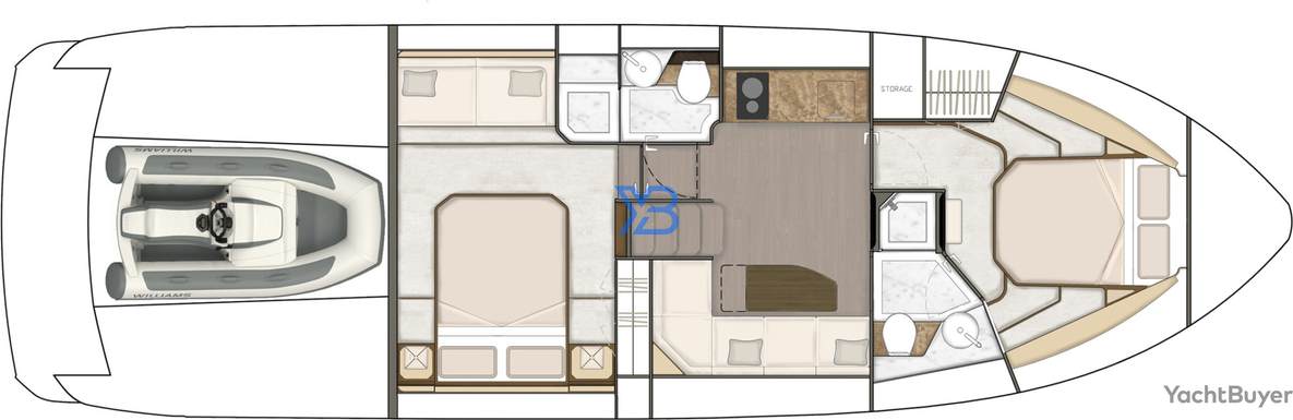 Lower Deck Fairline Targa 45 Open