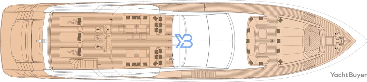 Flybridge Mangusta GranSport 33