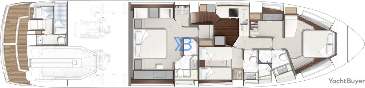 Lower Deck Sunseeker Predator 74