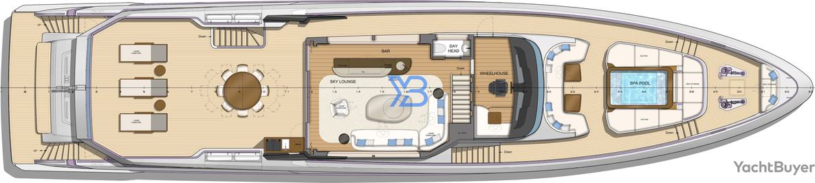 Flybridge Gulf Craft Majesty 111