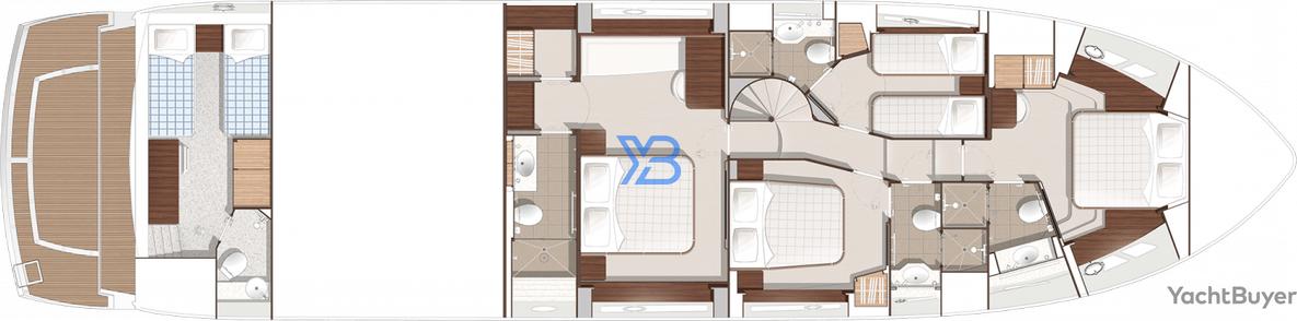 Lower Deck Sunseeker 75 Yacht