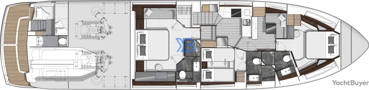 Lower Deck Sunseeker Predator 74 XPS