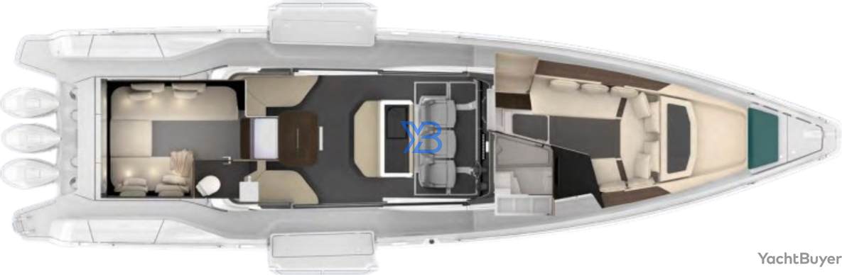 Lower Deck Axopar 45 XC Cross Cabin