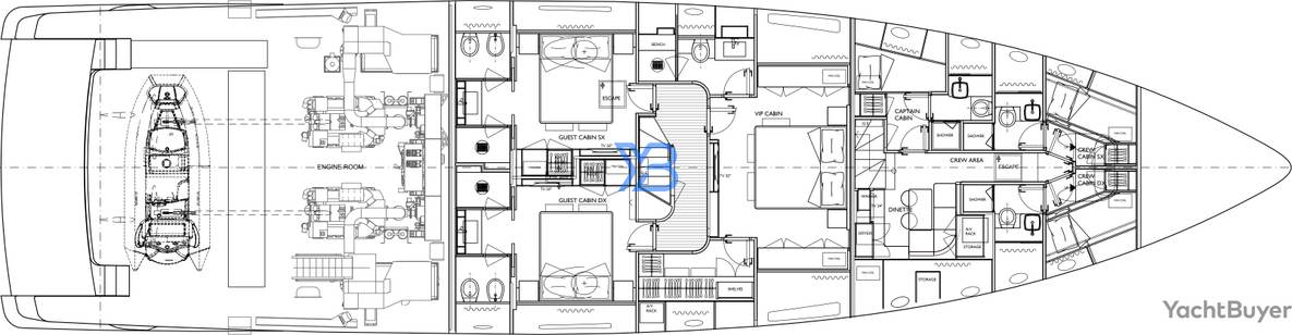 Lower Deck Sanlorenzo SD96