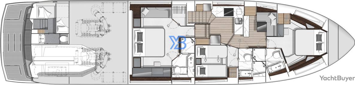 Lower Deck Sunseeker Predator 75