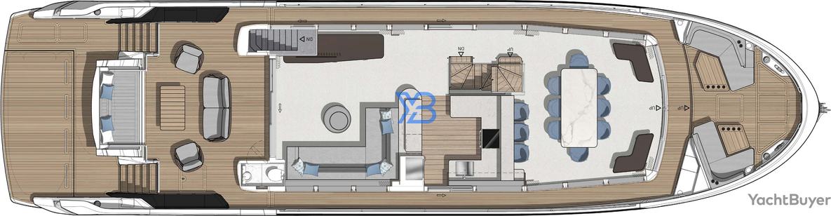 Main Deck Sunseeker Ocean 156