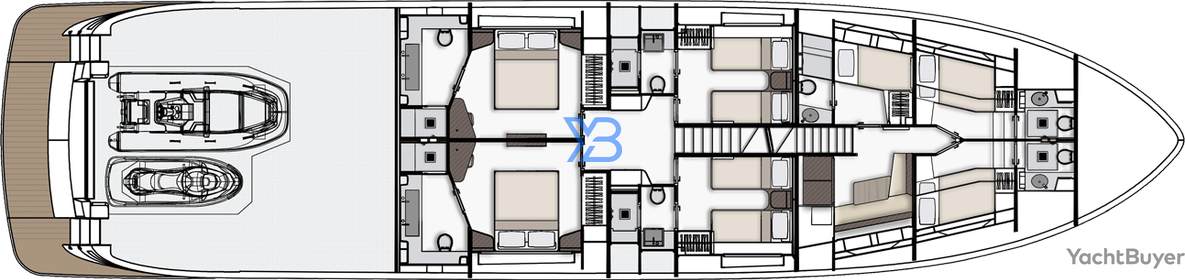 Lower Deck Azimut Magellano 30M