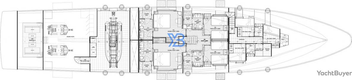 Lower Deck Gulf Craft Majesty 140