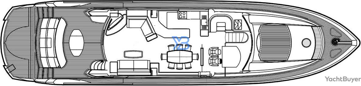 Main Deck Sunseeker 82 Yacht