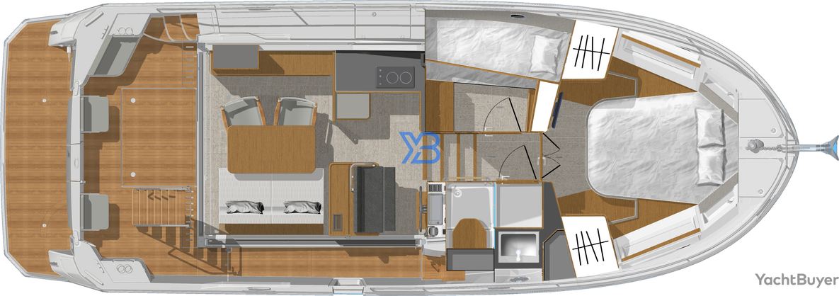 Lower Deck Beneteau Swift Trawler 35