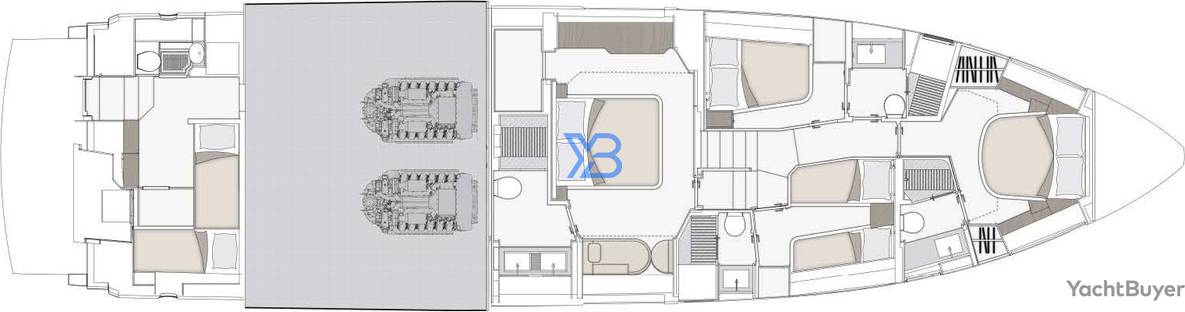 Lower Deck Azimut Fly 72