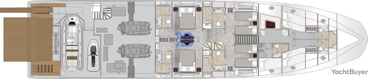 Lower Deck Azimut Grande 32M