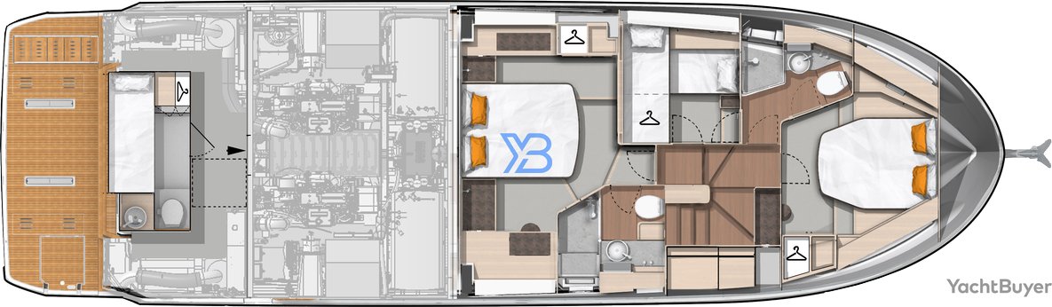 Lower Deck Beneteau Swift Trawler 54