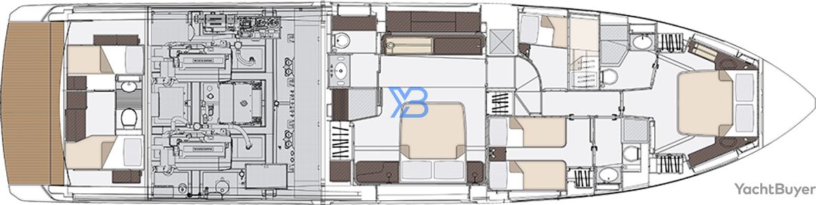 Lower Deck Azimut Fly 68