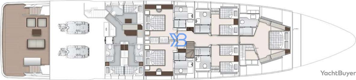 Lower Deck Gulf Craft Majesty 120