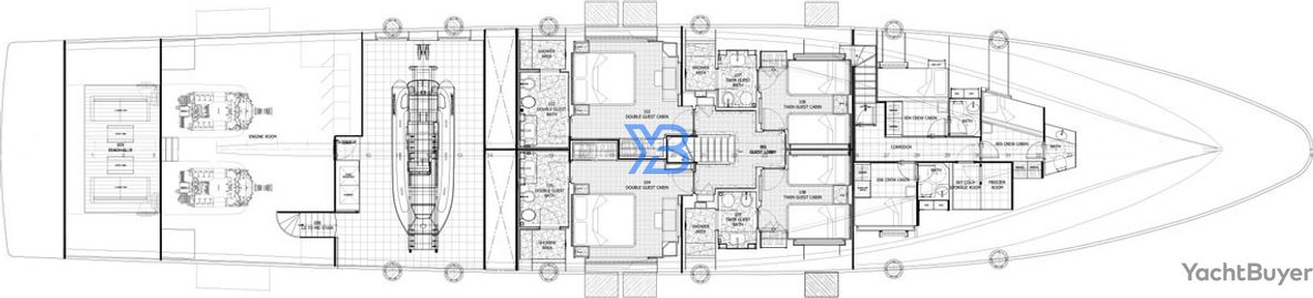 Lower Deck Gulf Craft Majesty 140