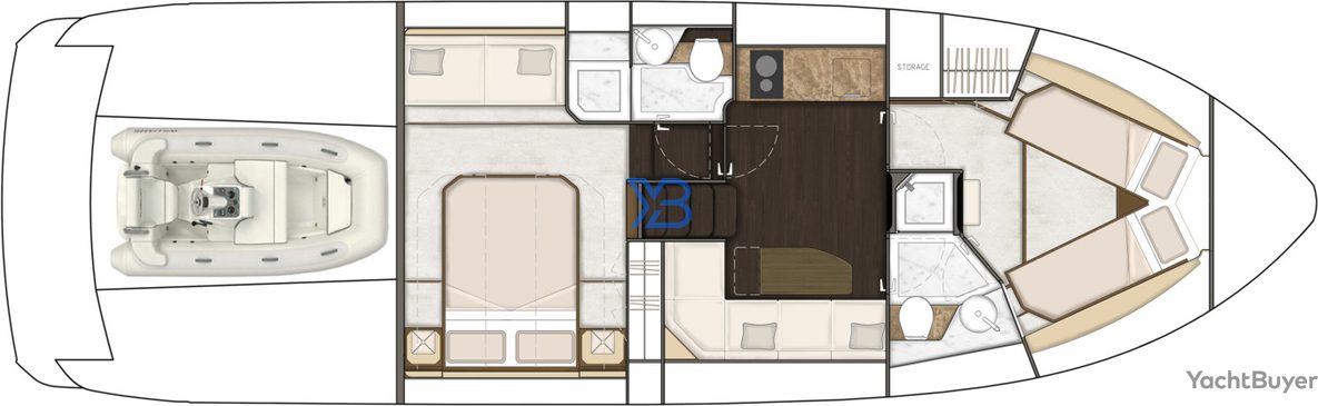 Lower Deck Fairline Targa 45 Open