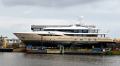 55m Amels 180 Superyacht Amigos Arrives at Royal Balk Shipyard for Major Refit