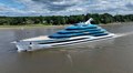 Watch: Lürssen’s 134m Deep Blue Begins Sea Trials, Captured on Film Leaving Bremen