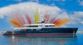70m CRN Superyacht Project Thunderball Hits the Water in Ancona