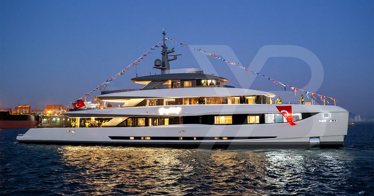 53m Flagship Mengi Yay Vitrus XP Explorer Yacht Gray Wolf Launched