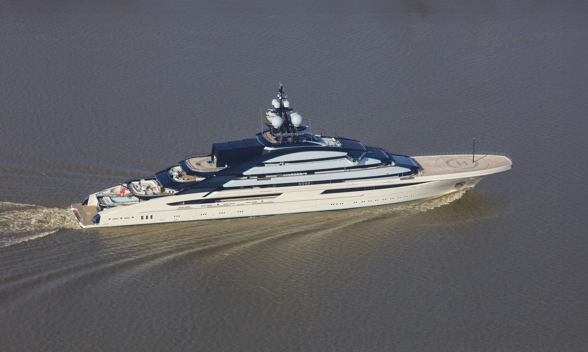 Side view of Nord yacht for visual comparison