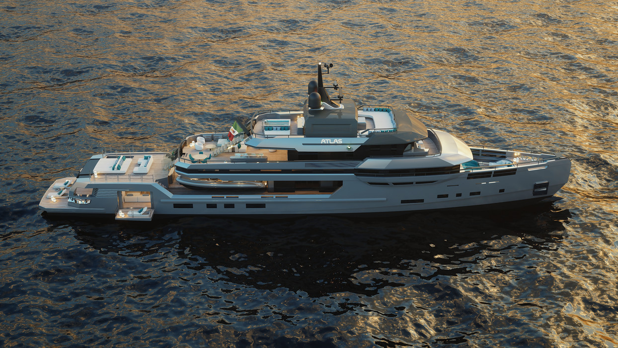 New 54m Explorer Yacht Concept ATLAS Unveiled by Ares Yachts