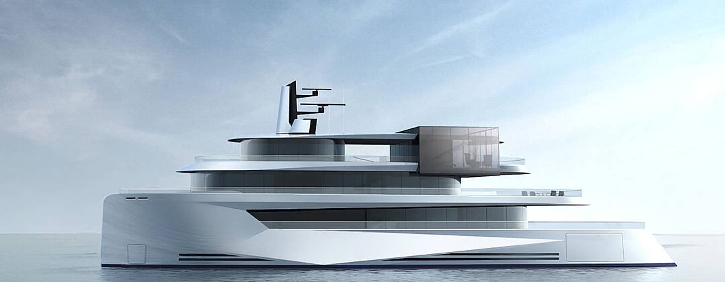 Glass cube center to new superyacht concept photo 1