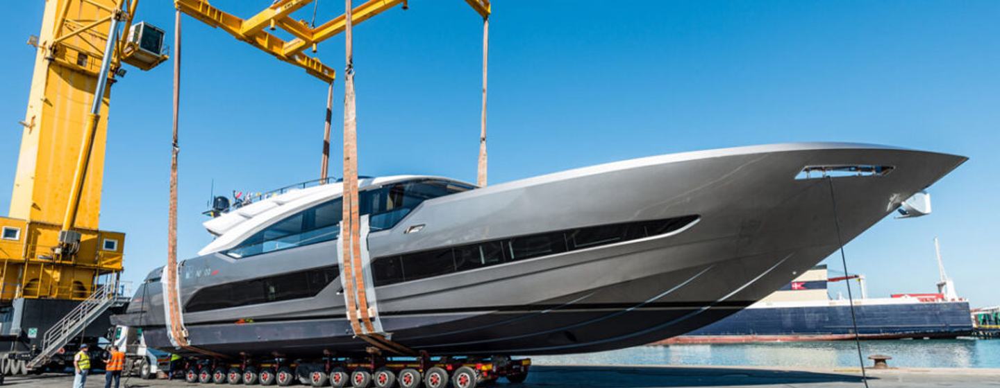 AB Yachts Superfast 100 about to launch