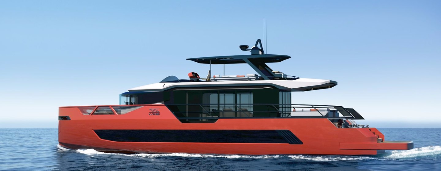 CGI of Sarp Yachts XSR 85