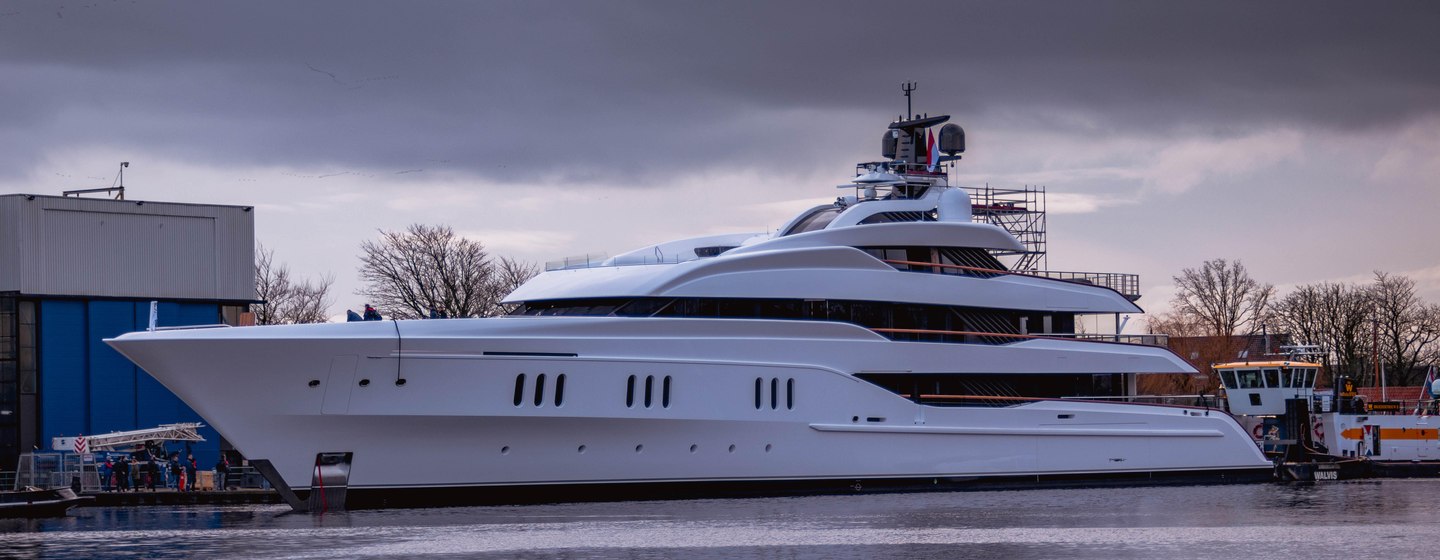 Superyacht VANISH on water