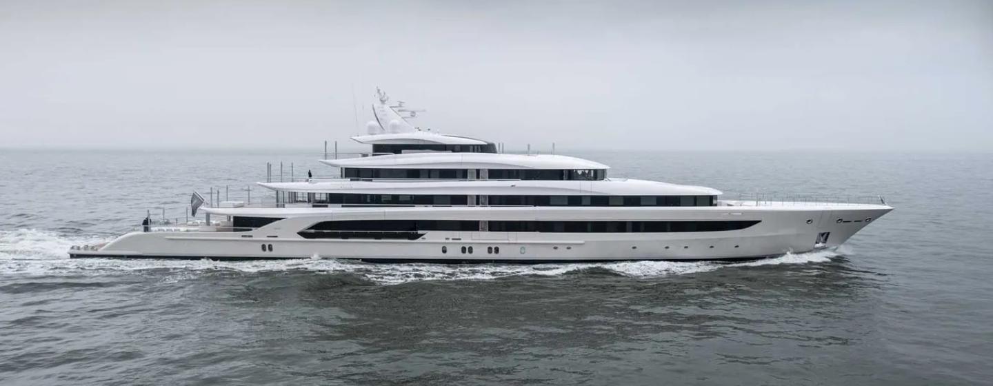 105m Oceanco superyacht H3 embarks on sea trials photo 1