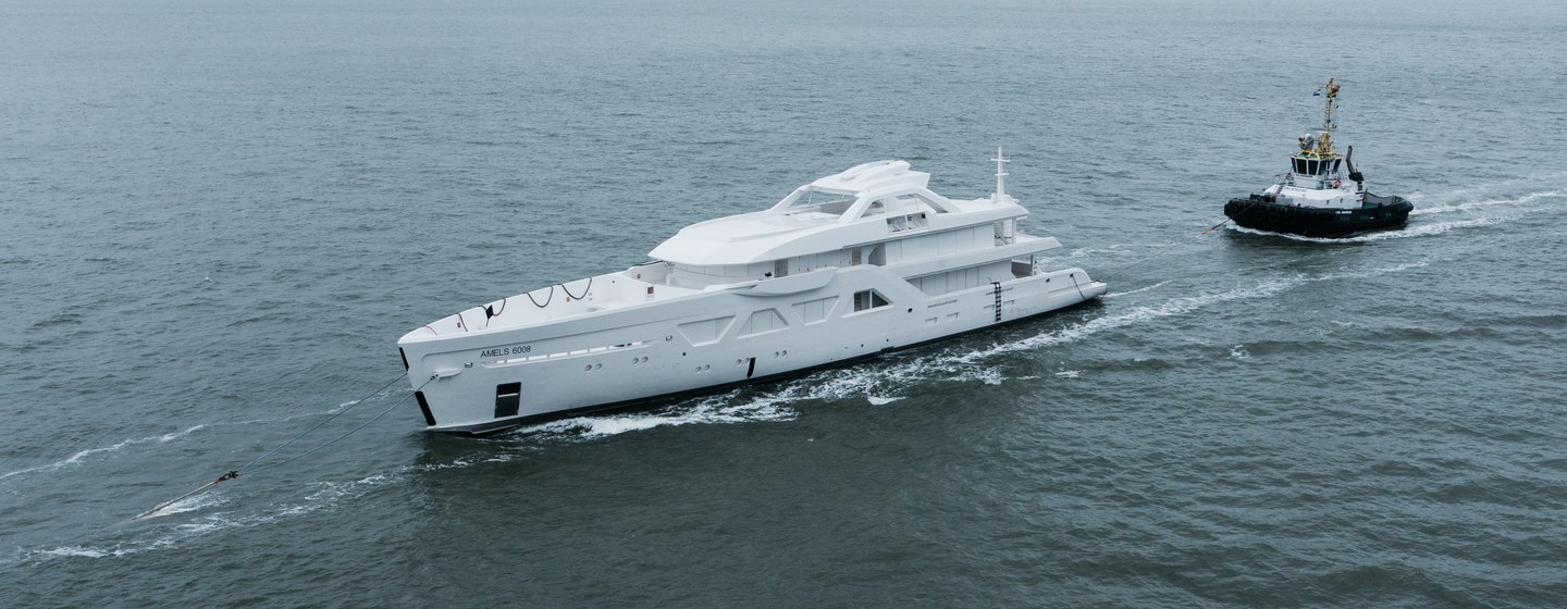 Damen Yachting's latest Amels 60 enters outfitting phase photo 1