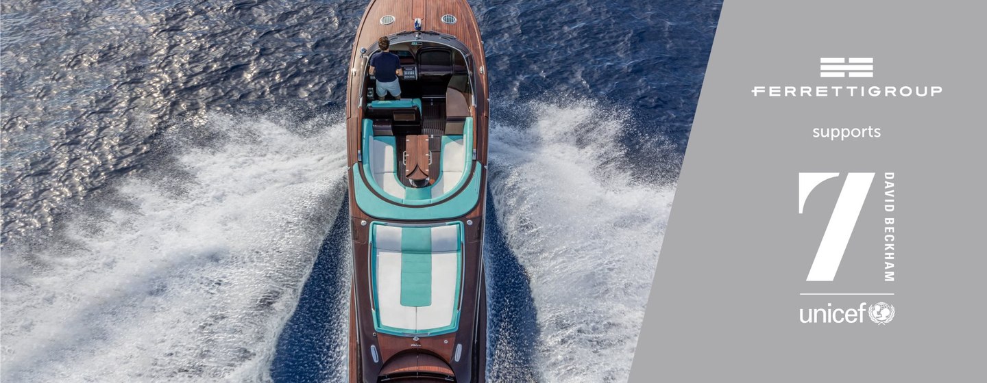 Ferretti Group and David Beckham to auction limited edition Riva Anniversario for UNICEF photo 1