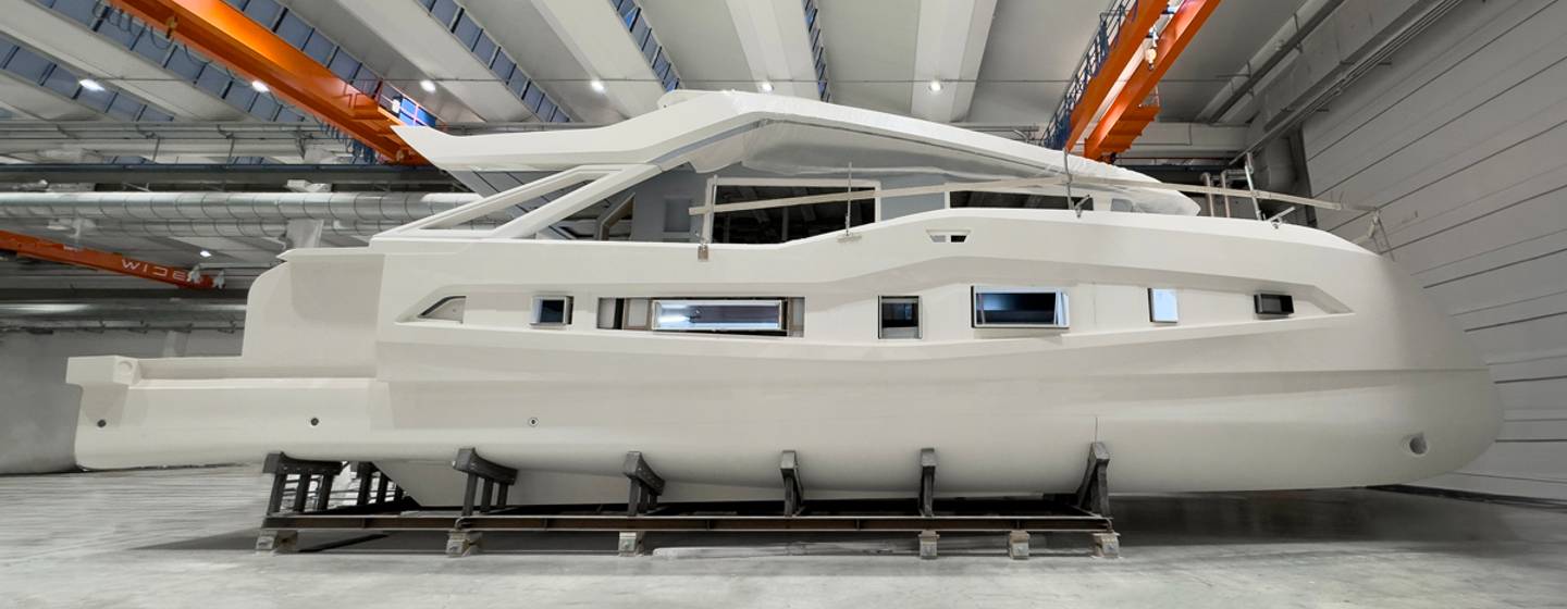 First-Ever WiderCat 76 Catamaran Build Continues Ahead of 2025 Launch photo 1