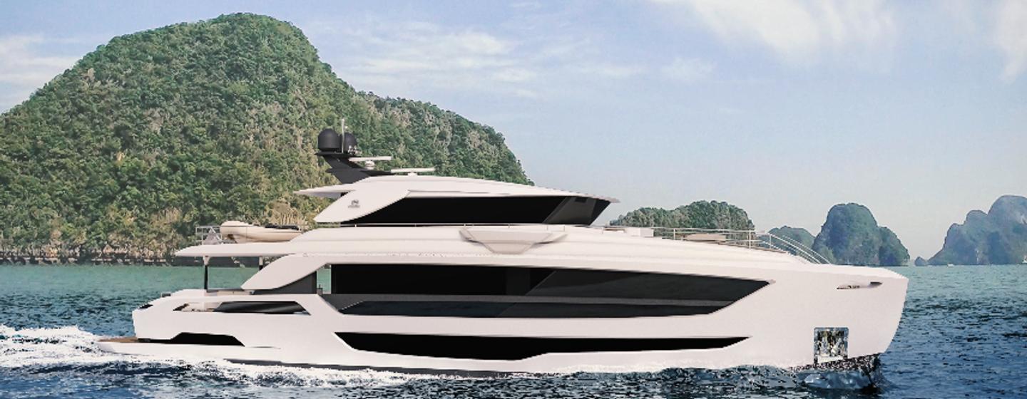 A FD102 superyacht from Horizon yachts