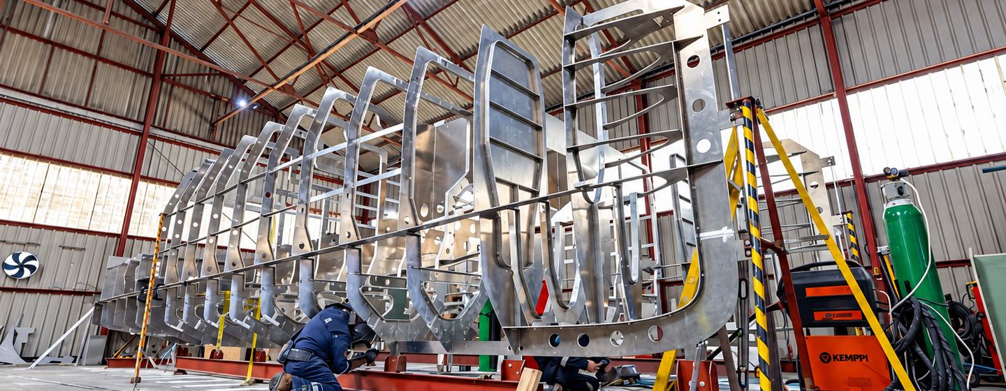 First All-Electric Archipelago A40 Explorer Yacht under construction