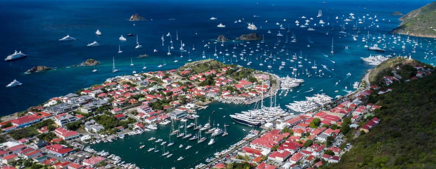 Superyachts in St. Barts for New Years Eve