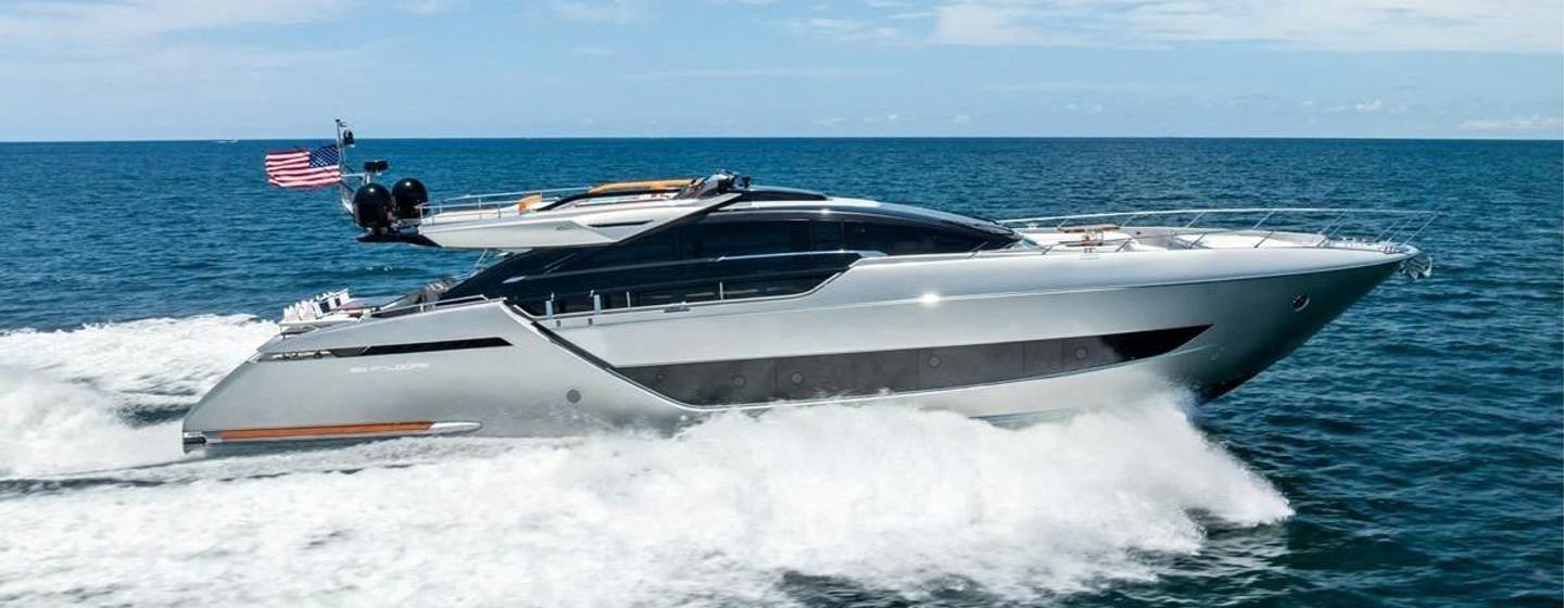 Riva motor yacht Tango Whiskey underway side view