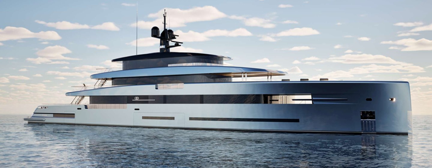 Tureddi Yachts Stil Novo 52M yacht at anchor side view 